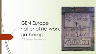 GEN Europe national network gathering