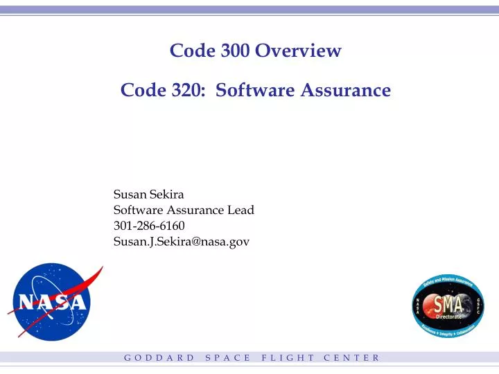 code 300 overview code 320 software assurance