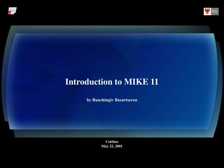 introduction to mike 11 by bunchingiv bazartseren