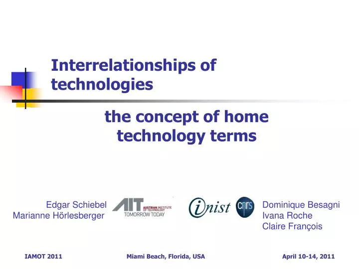 interrelationships of technologies
