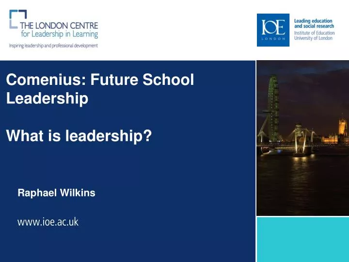 comenius future school leadership what is leadership
