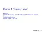 Chapter 3: Transport Layer - slide 1