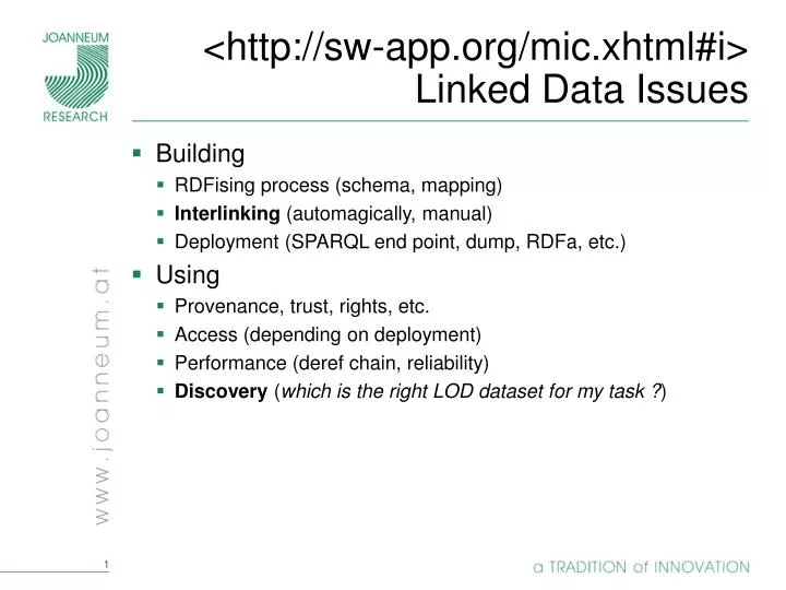 http sw app org mic xhtml i linked data issues