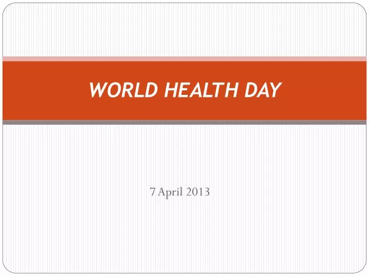 world health day