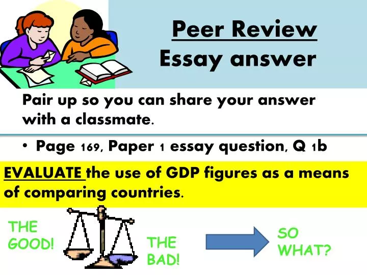 peer review essay answer
