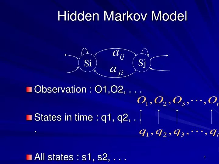 hidden markov model