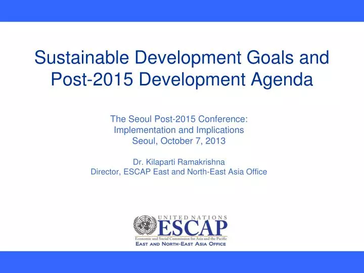 sustainable development goals and post 2015 development agenda