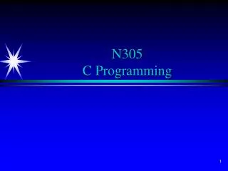 N305 C Programming