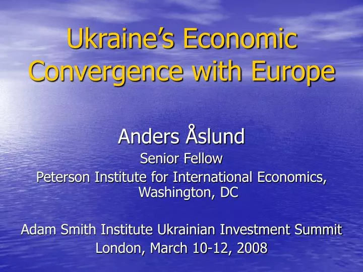 ukraine s economic convergence with europe