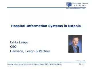 Hospital Information Systems in Estonia