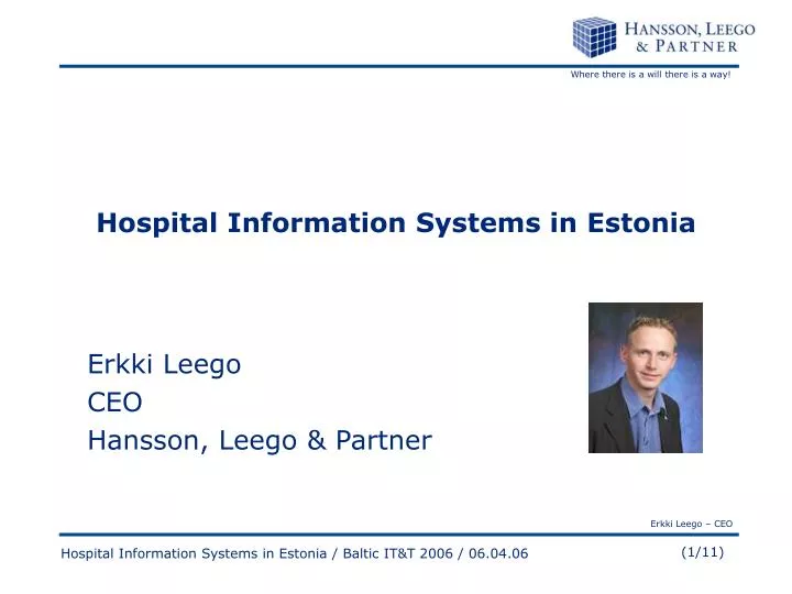 hospital information systems in estonia