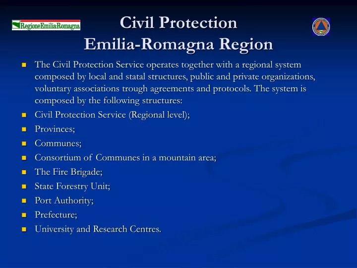 civil protection emilia romagna region