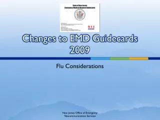 Changes to EMD Guidecards 2009