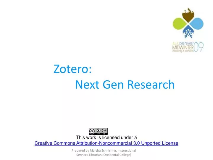 zotero next gen research