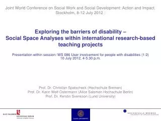 Exploring the barriers of disability –