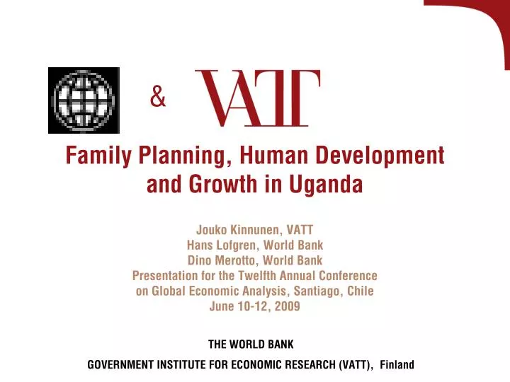 family planning human development and growth in uganda