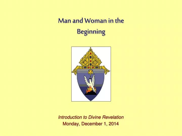 man and woman in the beginning