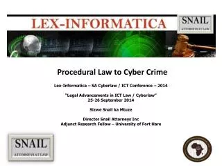 Procedural Law to Cyber Crime