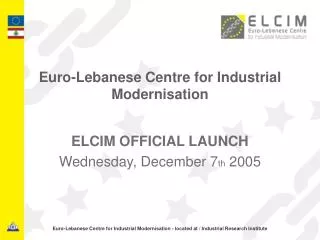 Euro-Lebanese Centre for Industrial Modernisation
