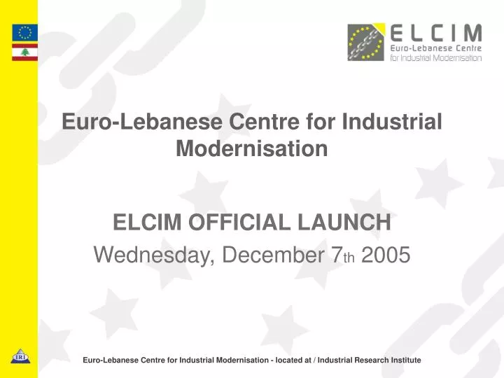 euro lebanese centre for industrial modernisation
