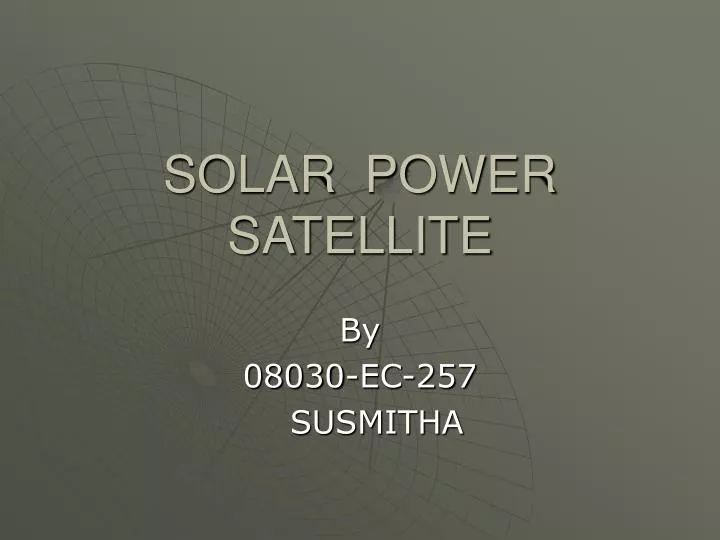 solar power satellite