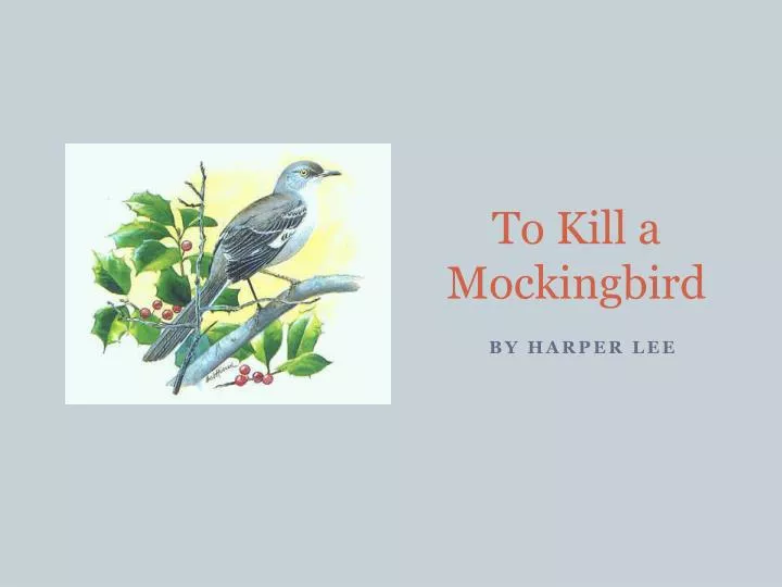 to kill a mockingbird