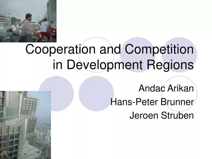cooperation and competition in development regions