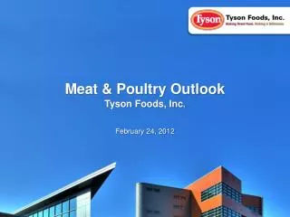 Meat &amp; Poultry Outlook
