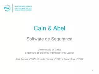 Cain &amp; Abel
