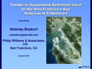 Trends in Suspended Sediment Input to the San Francisco Bay from Local Tributaries