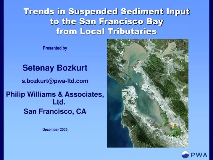 trends in suspended sediment input to the san francisco bay from local tributaries