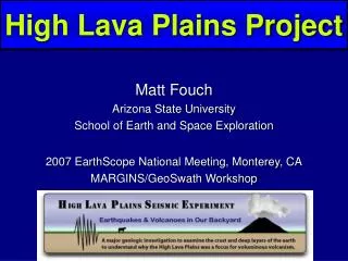 High Lava Plains Project