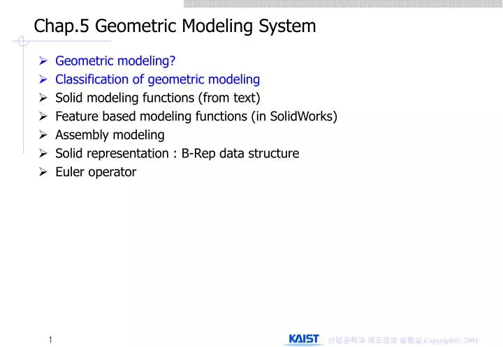 chap 5 geometric modeling system