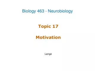 Topic 17 Motivation Lange