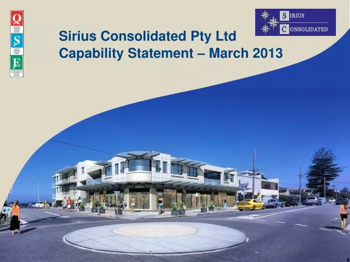 sirius consolidated pty ltd capability statement march 2013