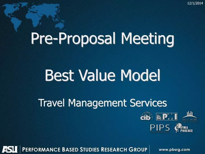 pre proposal meeting best value model travel management services