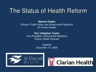The Status of Health Reform
