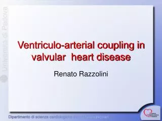 Ventriculo-arterial coupling in valvular heart disease