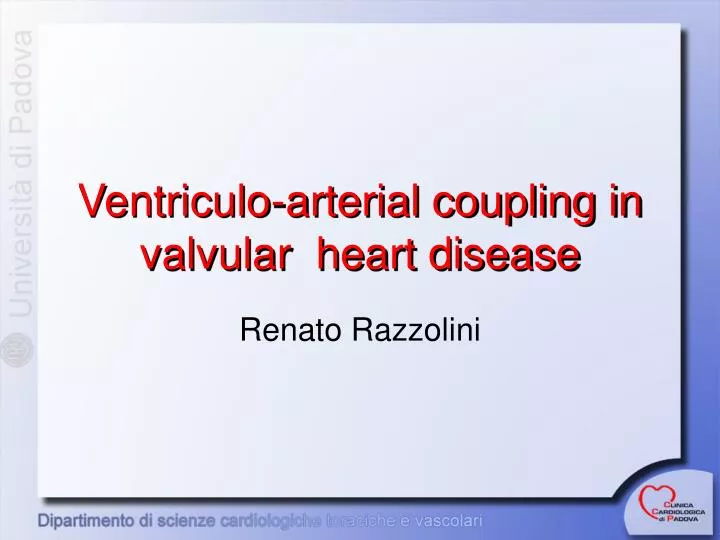 ventriculo arterial coupling in valvular heart disease