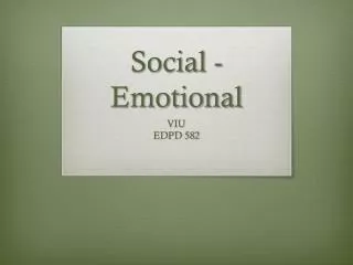 Social -Emotional