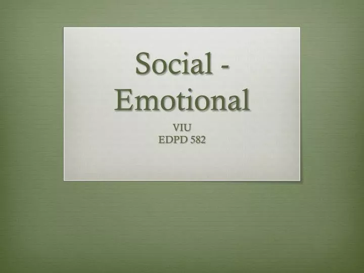 social emotional