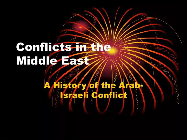 conflicts in the middle east