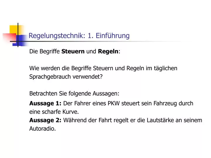 regelungstechnik 1 einf hrung