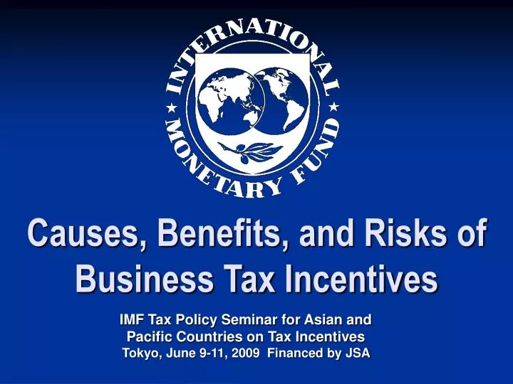 causes benefits and risks of business tax incentives