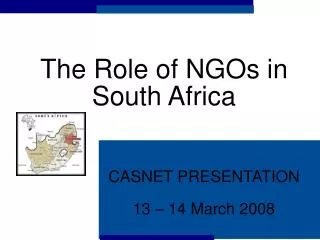 The Role of NGOs in South Africa