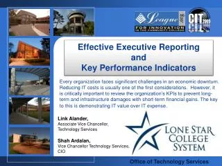 Effective Executive Reporting and Key Performance Indicators