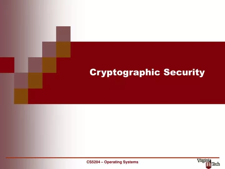 cryptographic security