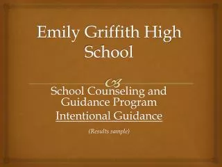 Emily Griffith High School