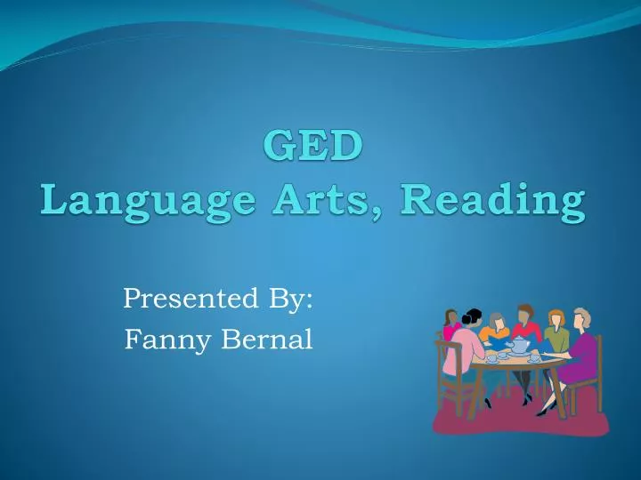 ged language arts reading