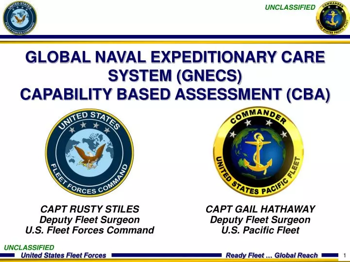 global naval expeditionary care system gnecs capability based assessment cba